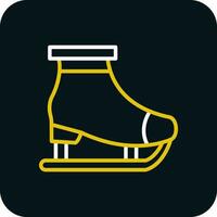 Ice skating Vector Icon Design