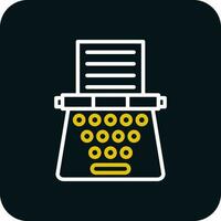 Typewriter Vector Icon Design