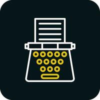 Typewriter Vector Icon Design