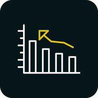 Bar graph Vector Icon Design