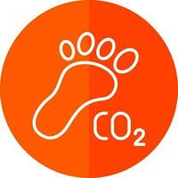 Carbon footprint Vector Icon Design