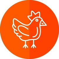 Chicken Vector Icon Design