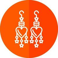 Earrings Vector Icon Design