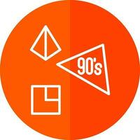 90s vector icono diseño