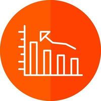 Bar graph Vector Icon Design