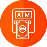Atm machine Vector Icon Design