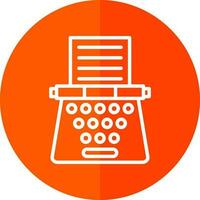 Typewriter Vector Icon Design