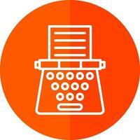 Typewriter Vector Icon Design