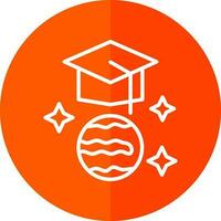 Graduation hat Vector Icon Design