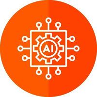 Artificial intelligence Vector Icon Design