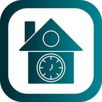 Cuckoo clock Vector Icon Design