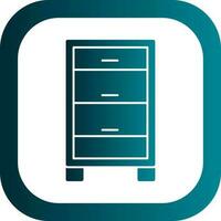 Chest of drawers Vector Icon Design