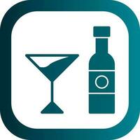 Alcoholic drink Vector Icon Design