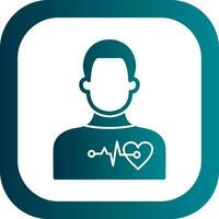 Cardiac arrest Vector Icon Design