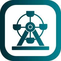 Ferris wheel Vector Icon Design