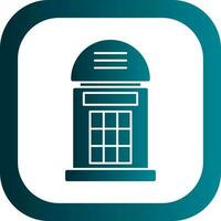 Phone booth Vector Icon Design