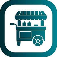 Food cart Vector Icon Design