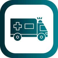 Ambulance Vector Icon Design