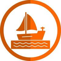 diseño de icono de vector de barco