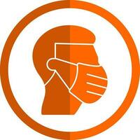 Face mask Vector Icon Design