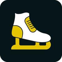 Ice skating Vector Icon Design