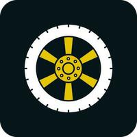 Alloy wheel Vector Icon Design