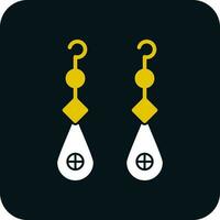 Earrings Vector Icon Design