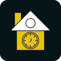 Cuckoo clock Vector Icon Design