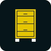 Chest of drawers Vector Icon Design
