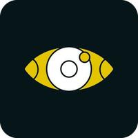 diseño de icono de vector de ojos rojos