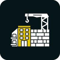 Construction site Vector Icon Design