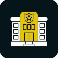 Police station Vector Icon Design