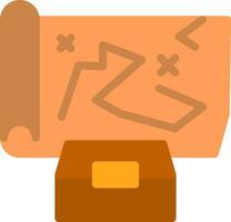 Treasure Map Vector Icon Design