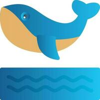 Whale Vector Icon Design