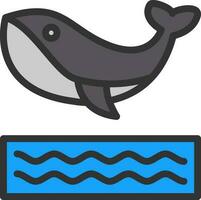 Whale Vector Icon Design