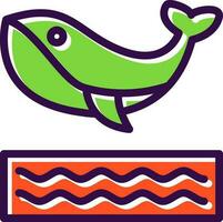 Whale Vector Icon Design