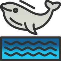 Beluga Vector Icon Design