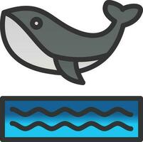 Whale Vector Icon Design