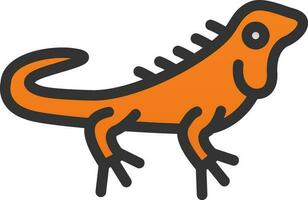 Iguana Vector Icon Design