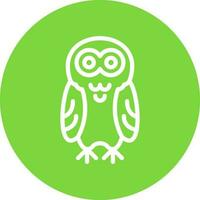 Snowy Owl Vector Icon Design