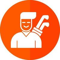 Golfer Vector Icon Design