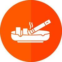 Ashtray Vector Icon Design