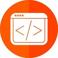 Web coding Vector Icon Design