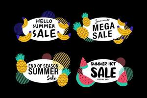 summer sale signs brochure vector. Special price offer coupon for social media post,  promotion ad, shopping flyer, voucher, website campaign and advertising vector