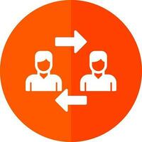 Interchangeability Vector Icon Design