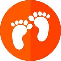 Footprint Vector Icon Design