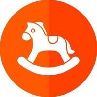 Rocking horse Vector Icon Design