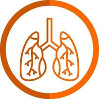 diseño de icono de vector de pulmones