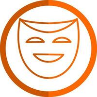 Theater masks Vector Icon Design