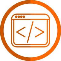 Web coding Vector Icon Design